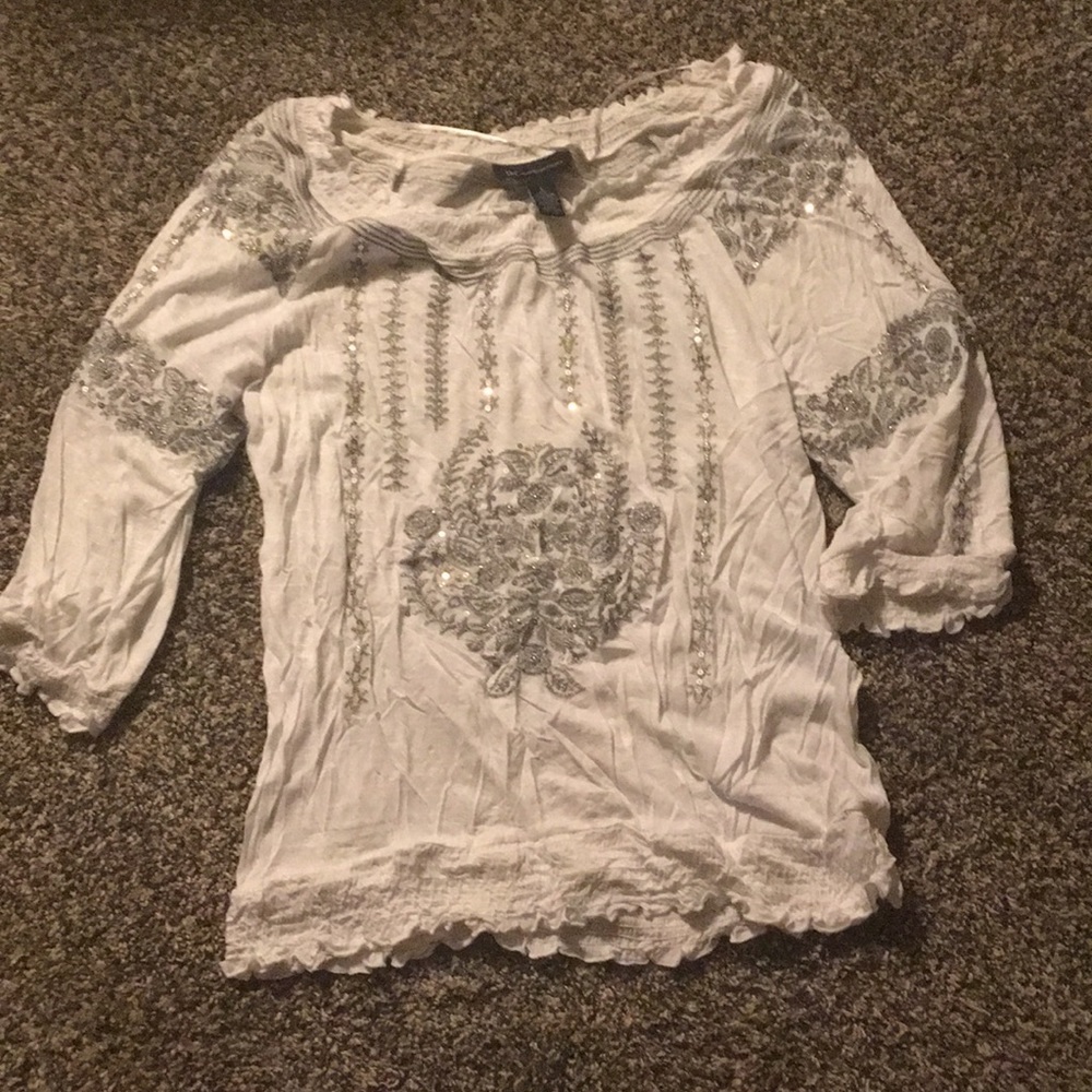 NWOT Inc white blouse
